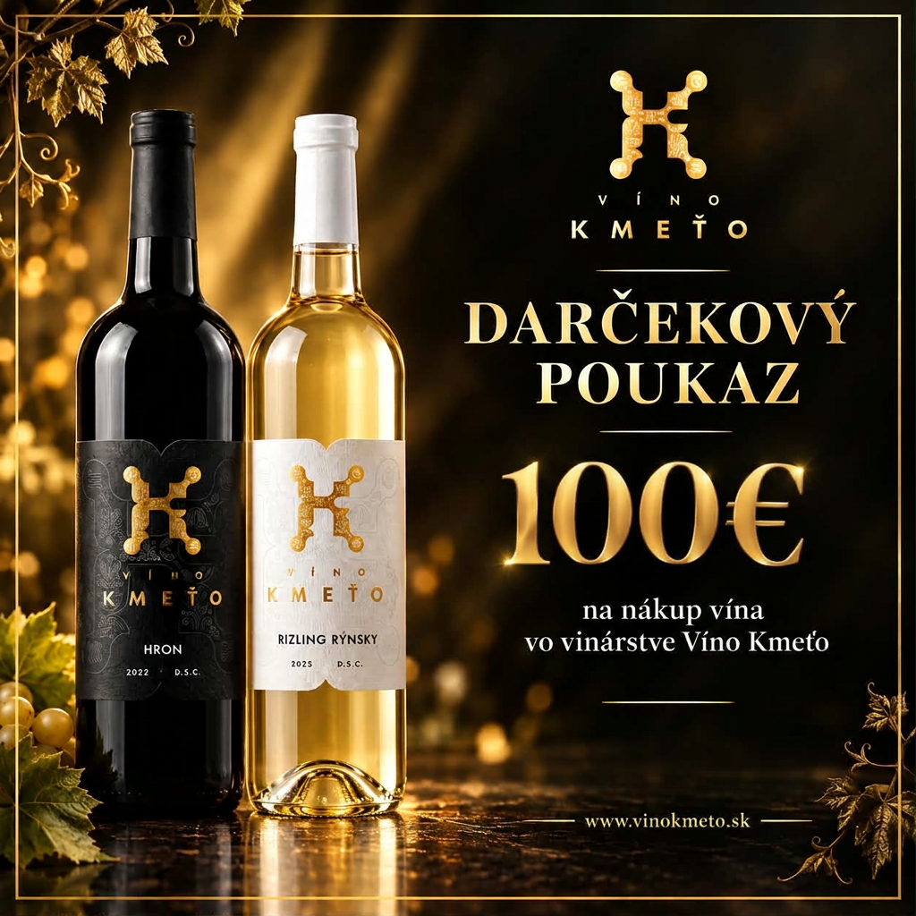 Darčekový poukaz na nákup vína v hodnote 100€